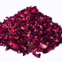 Dried rose petals